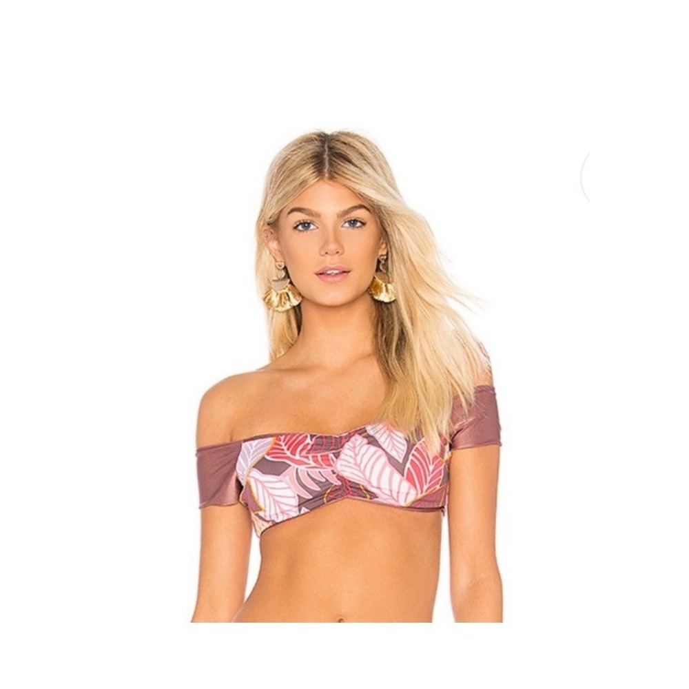 New Maaji 4 Way Style Off the Shoulder Reversible Swim Top Size Medium‎